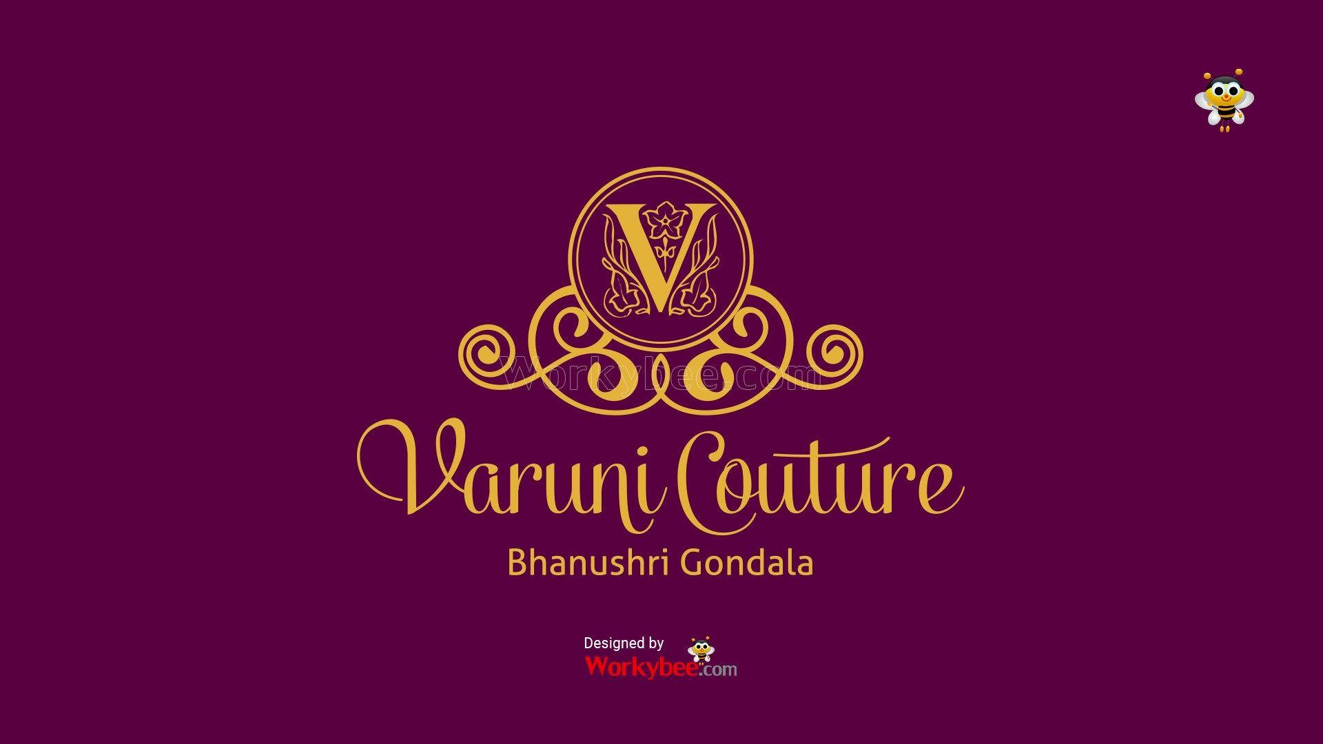 Couture Logo - Varuni Couture Logo - Workybee Design Studio