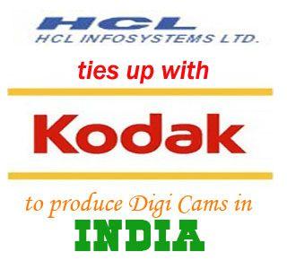 Camera Kodak Logo - HCL to offer Kodak Digital Camera in India - TechGadgets