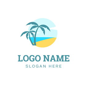 Beautiful Beach Logo - Free Beach Logo Designs | DesignEvo Logo Maker