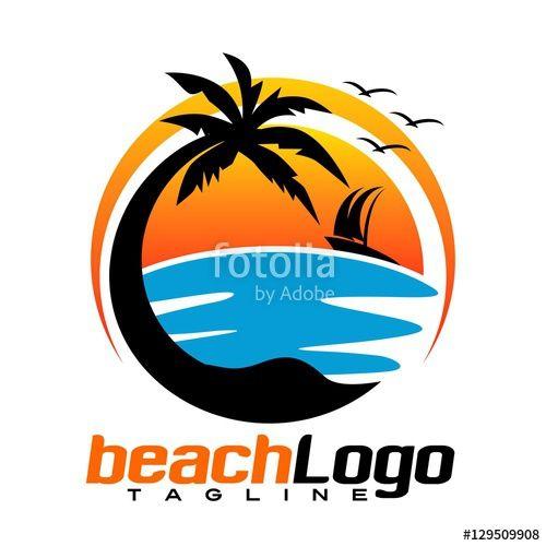 Beach Logo - Beach Logo Vector Stock Image And Royalty Free Vector Files
