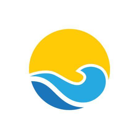 Beach Circle Logo - Buy professional Beach Resort Logo Template for $10