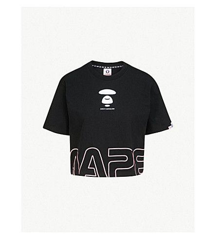 Aape Logo - AAPE - Logo-print cotton-jersey T-shirt | Selfridges.com