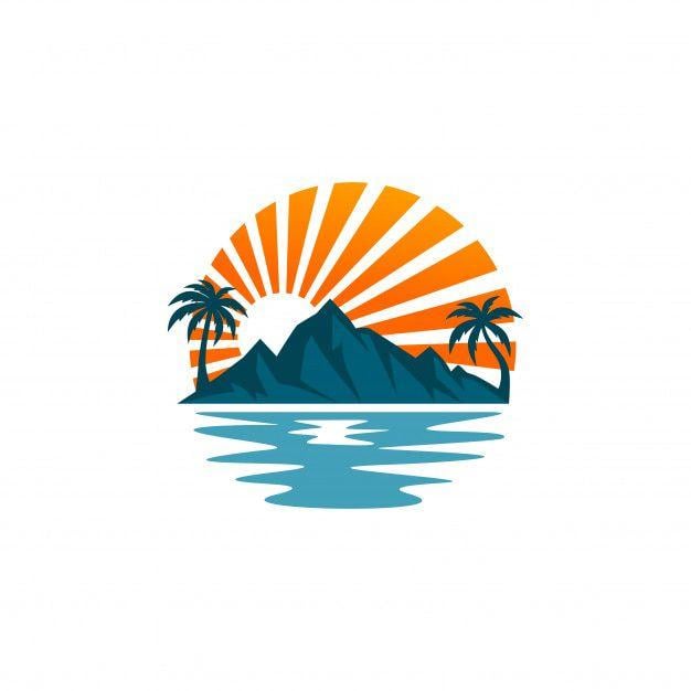 Beach Logo - Beach logo vectors Vector