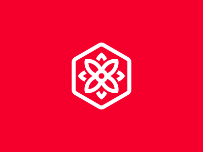 Red Flower Logo - Flower Logo Design by Dalius Stuoka - Logo Designer | Dribbble ...