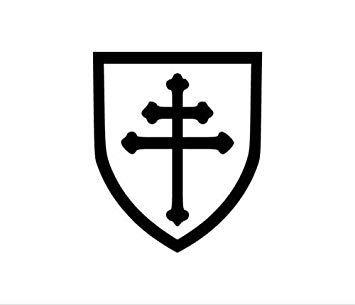 BCA Knights Logo - Cross of Lorraine Decal Car Window Bumper Sticker