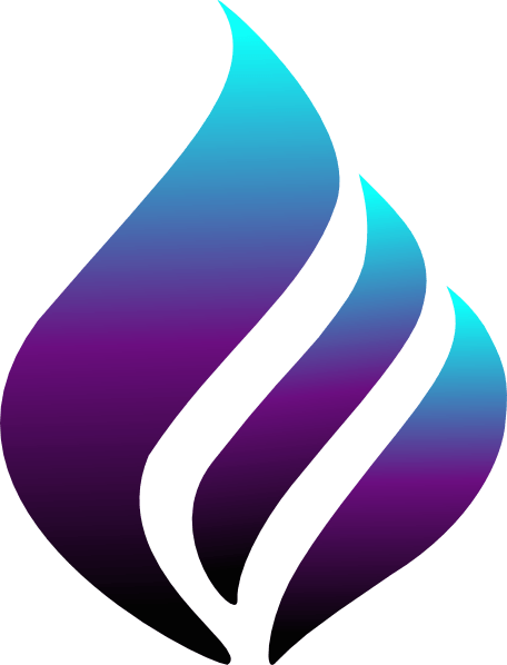 Black and Purple Flames Logo - Purple Flames Graphics - Clipart & Vector Design •
