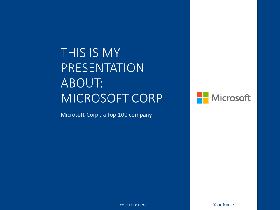 Microsoft PPT Logo - Microsoft PowerPoint Template Marine - PresentationGO.com