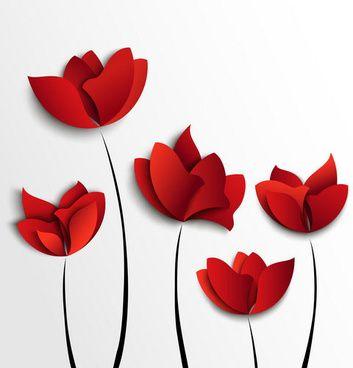 Red Flower Logo - Red flower free vector download (16,869 Free vector) for commercial ...