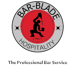 Bar Service in the Red Circle Logo - Barblade: Bartending Services Mauritius, Staff Hire, Bar Equipment