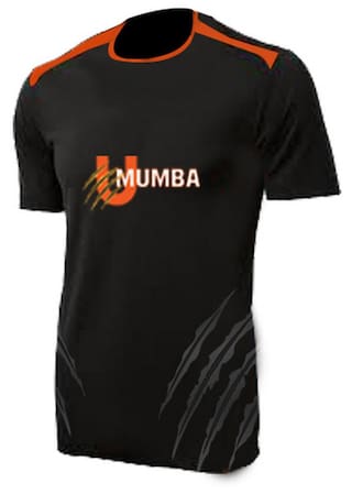 Orange Andblack U Logo - Buy U Mumba T Shirt Black And Orange (Size M) Online At Low Prices