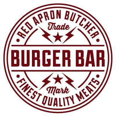 Bar Service in the Red Circle Logo - Red Apron Burger Bar Apron Burger will now be