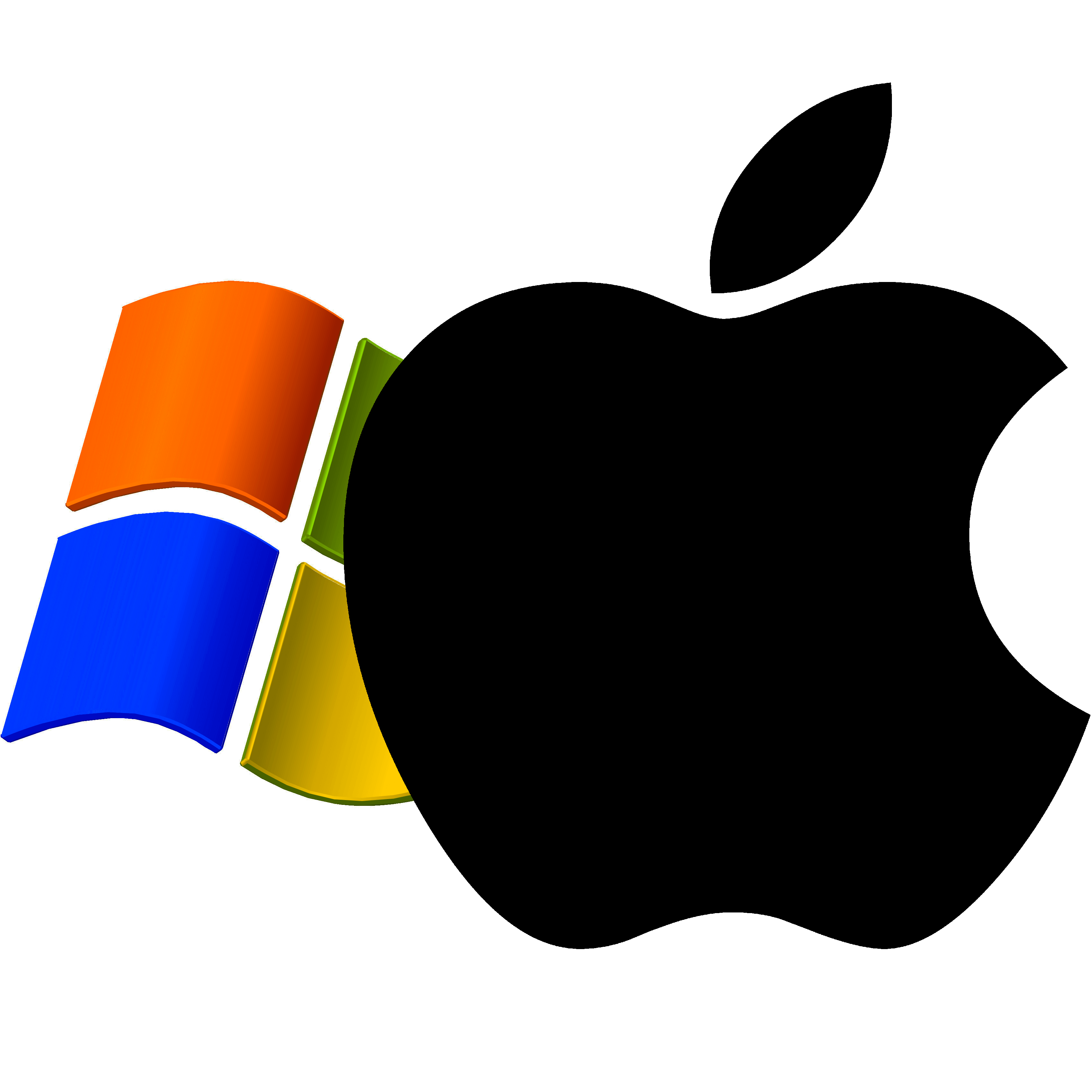 Apple Windows Logo - Windows XP logo superimposed by Apple logo | The Mac Security Blog