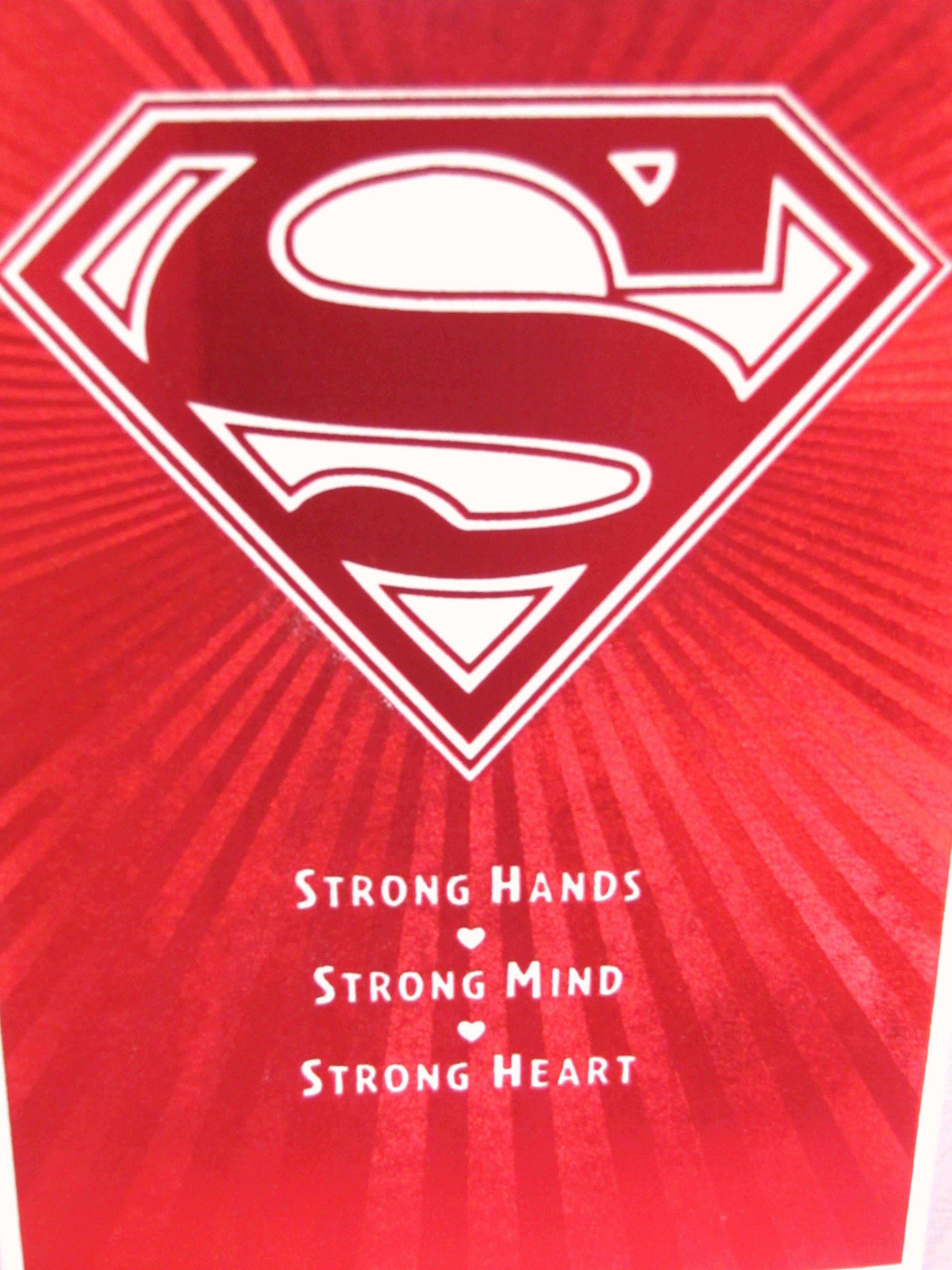 Valentine Superman Logo - Superman of a Husband | Bear in a Dress