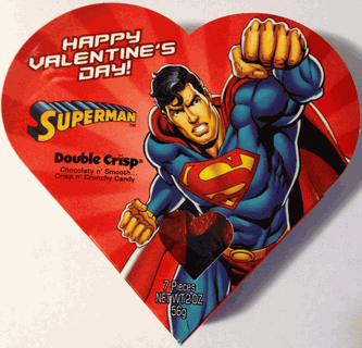 Valentine Superman Logo - Superman Valentines Day Candy Box