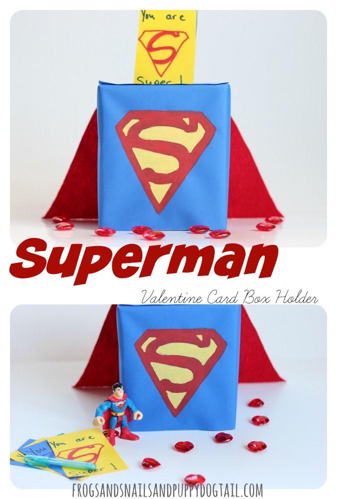 Valentine Superman Logo - Superman Valentine Card Box Holder - FSPDT