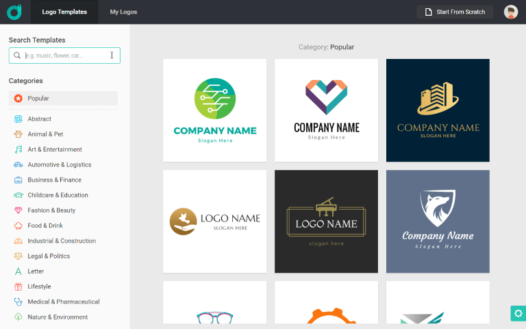 Popular Web Logo - Free Logo Maker, Create Custom Logo Designs Online – DesignEvo