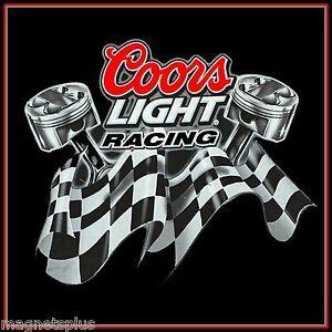 Coors Light Racing Logo - COORS LIGHT RACING BEER FRIDGE MAN CAVE LOCKER TOOL BOX MAGNET