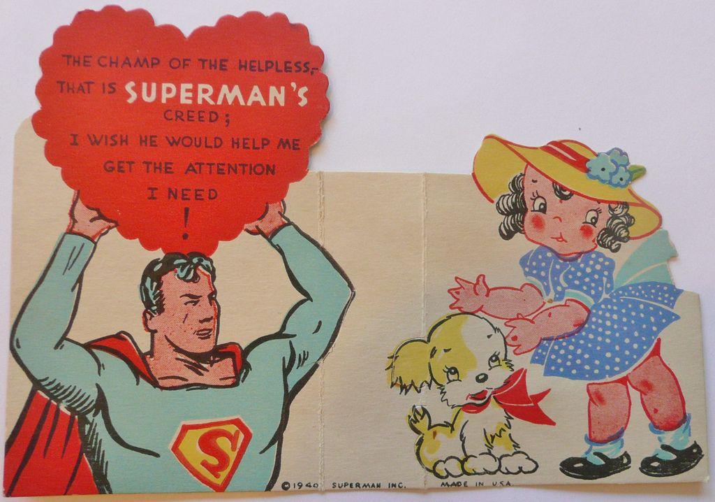 Valentine Superman Logo - VALENTINE SUPERMAN 1940