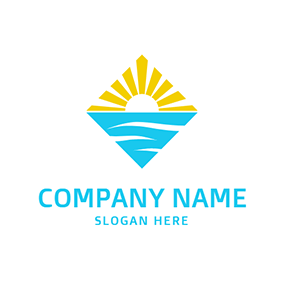 Blue Sun Logo - Free Sun Logo Designs | DesignEvo Logo Maker