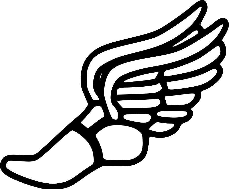 Track and Field Winged Foot Logo - Free Winged Foot Logo, Download Free Clip Art, Free Clip Art on ...