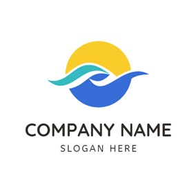 Blue Sun Logo - Free Sun Logo Designs. DesignEvo Logo Maker