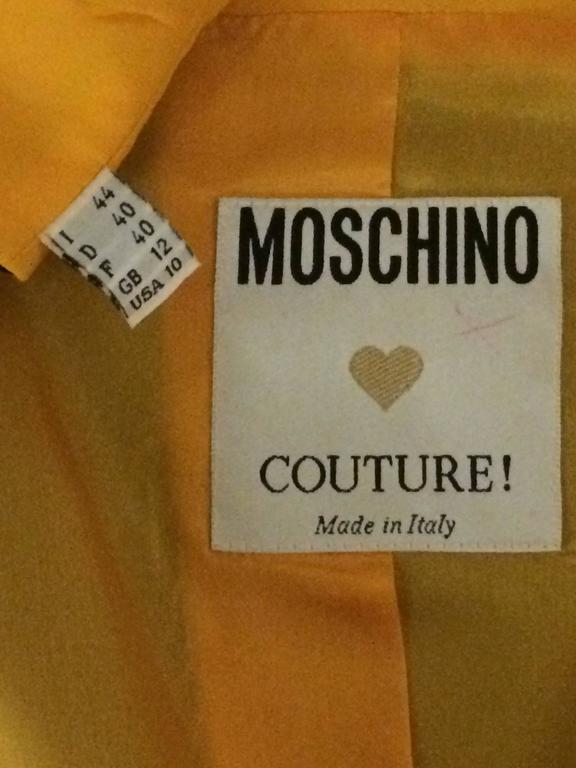 Moschino Couture Logo - Moschino Couture 1990s Typewriter Logo Button Stripe Multicolor Vest ...
