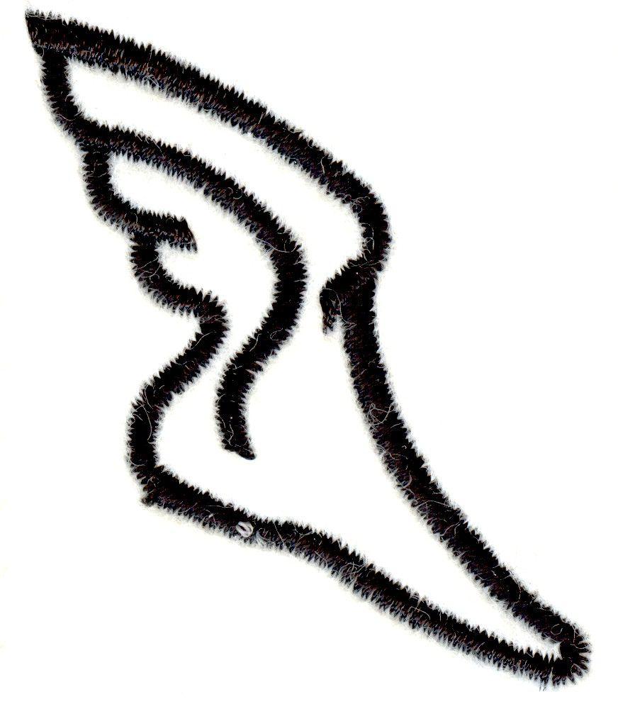 Track and Field Winged Foot Logo - Winged Foot Embroidery Designs, Machine Embroidery Designs at ...