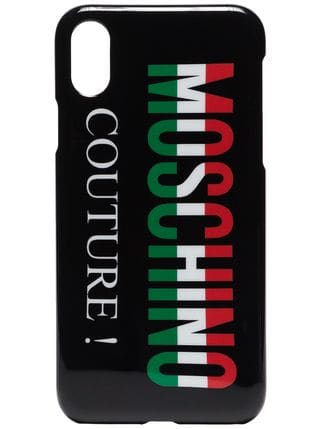 Moschino Couture Logo - Moschino black moschino couture logo iPhone X case $60 - Buy Online ...