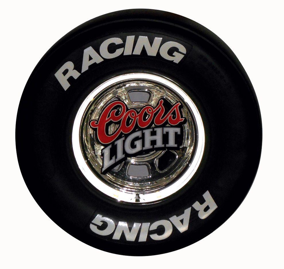 Coors Light Racing Logo - Breweriana neon sign, Coors Light Racing, NOS cond, 28 Dia