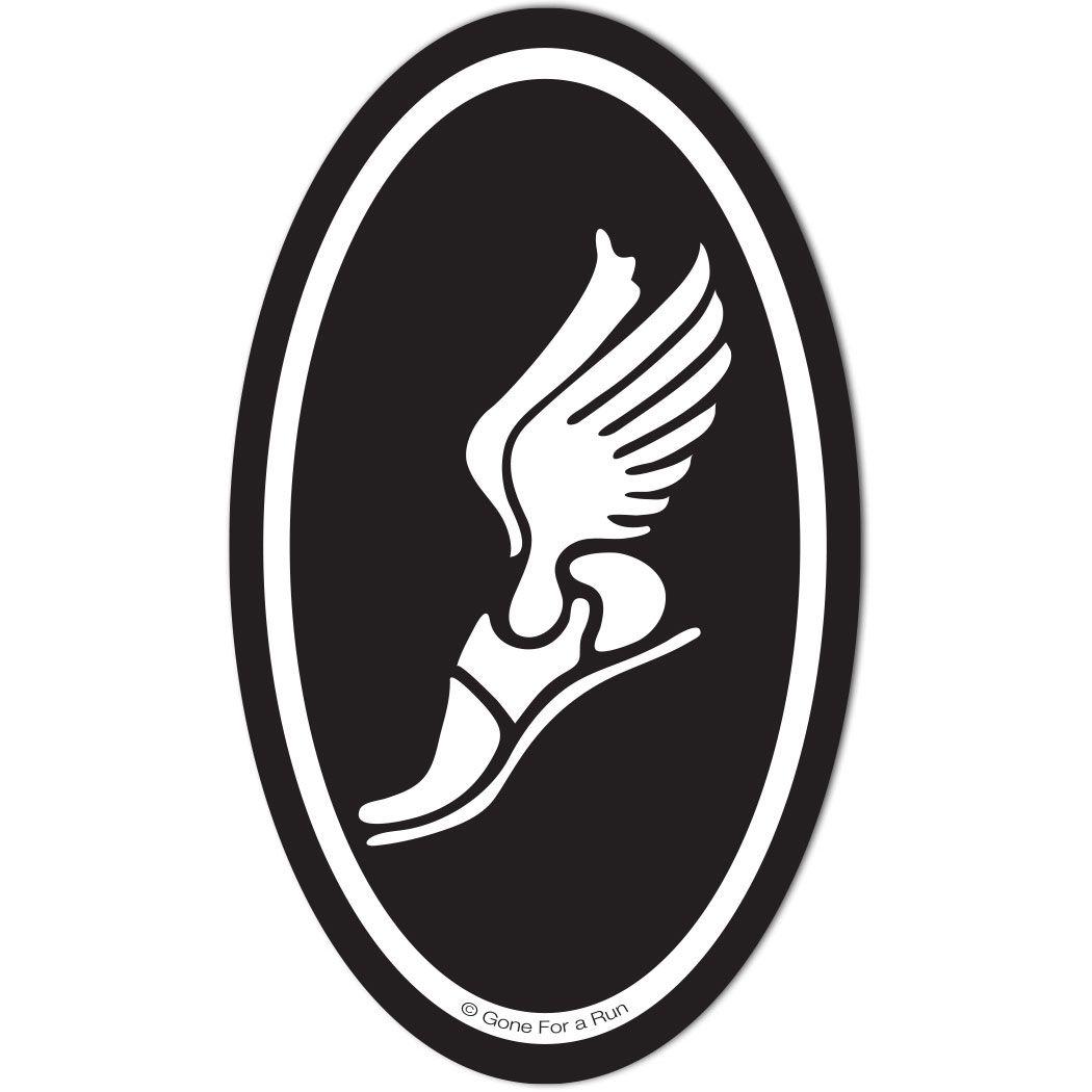 Track and Field Winged Foot Logo - Track And Field Winged Foot Clipart Image Picture