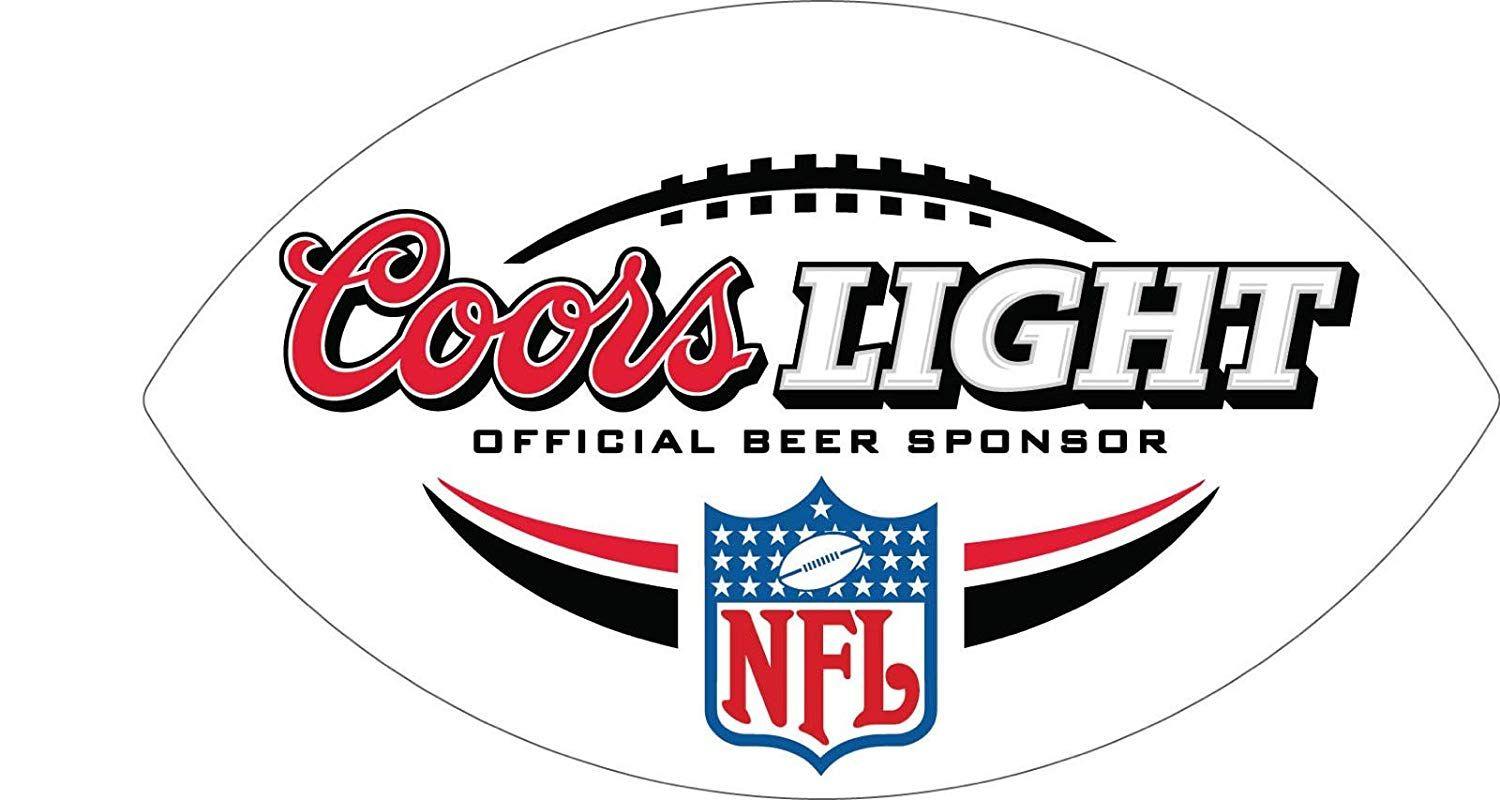 Coors Light Racing Logo - Amazon.com: coors light vinyl decal COORS LIGHT NFL Sticker Decal 3 ...