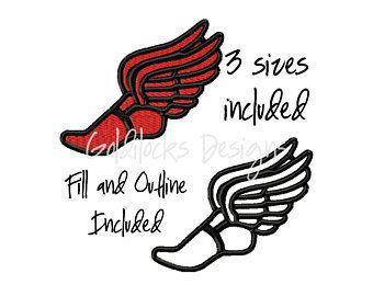 Track and Field Winged Foot Logo - Winged foot
