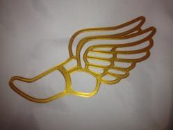 Track and Field Winged Foot Logo - ▷ track and field models・thingiverse