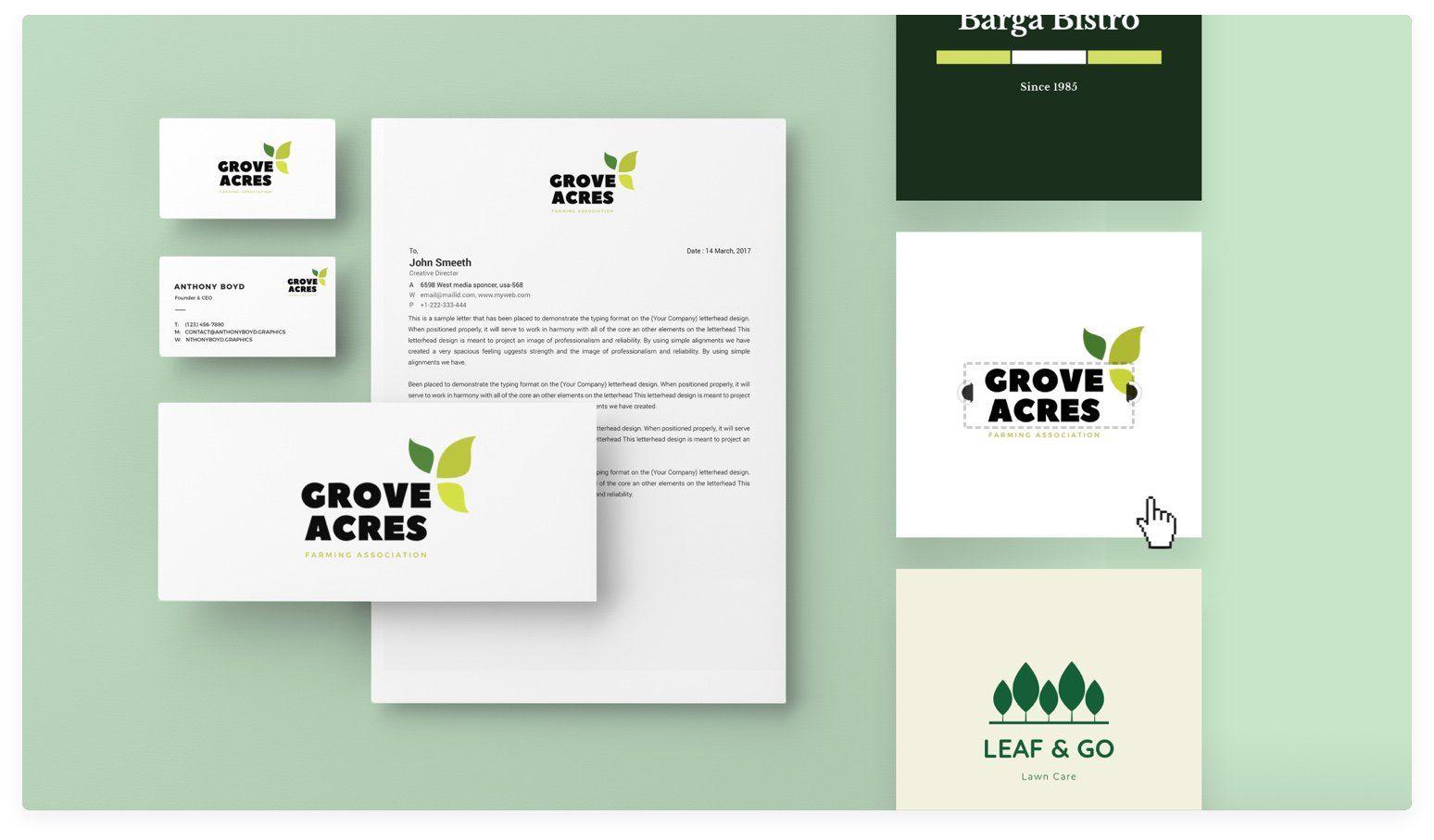 Green Brand Logo - Design Logos Online: Create a Free Custom Logo - Canva