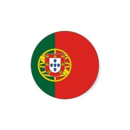 Portugal Logo - Sticker Autocollant Portugal logo en forme de rond Etiquette