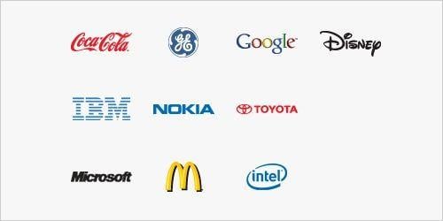 Top Rated Logo - top rated logo design companies 100 best global brands of 2009