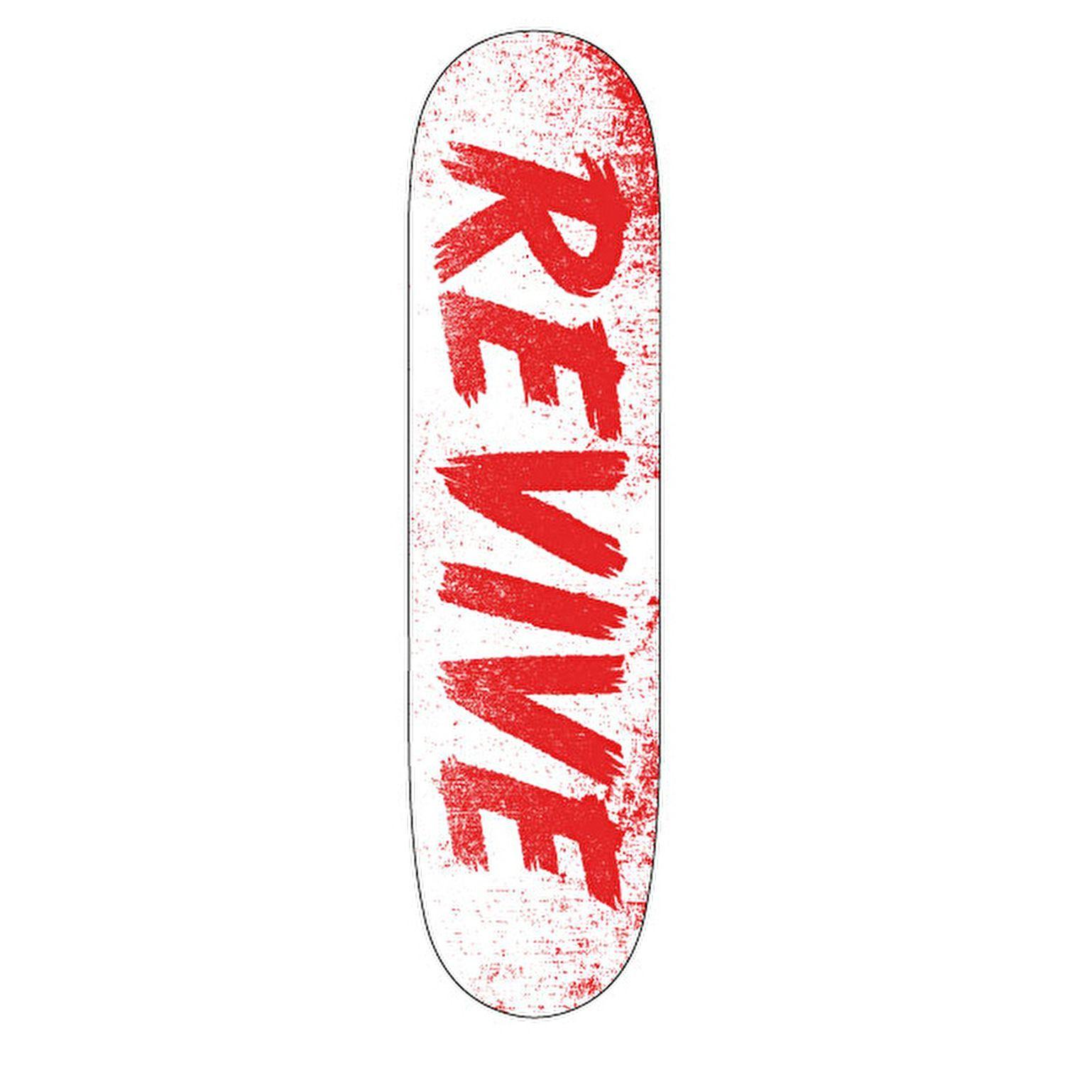 Revive Skateboards Logo - ReVive Scratch Skateboard Deck - White/Red | Logo design ...