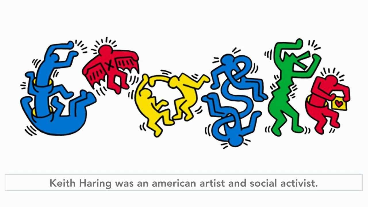 YouTube Google Logo - Keith Haring Google Doodle