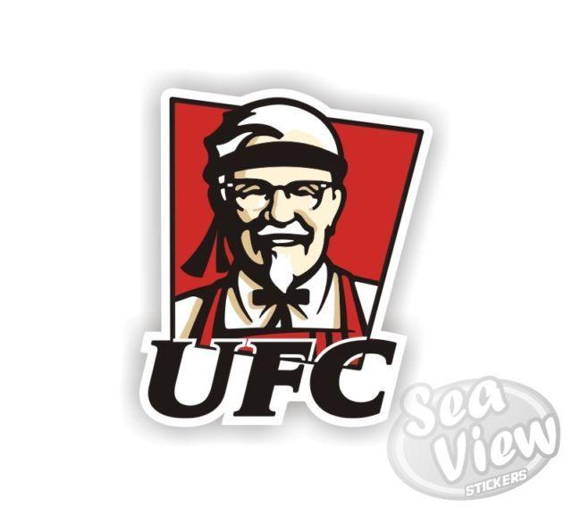 Funny Logo - UFC Car Van Sticker Decal Funny Logo Remake Stickers KFC Kentucky