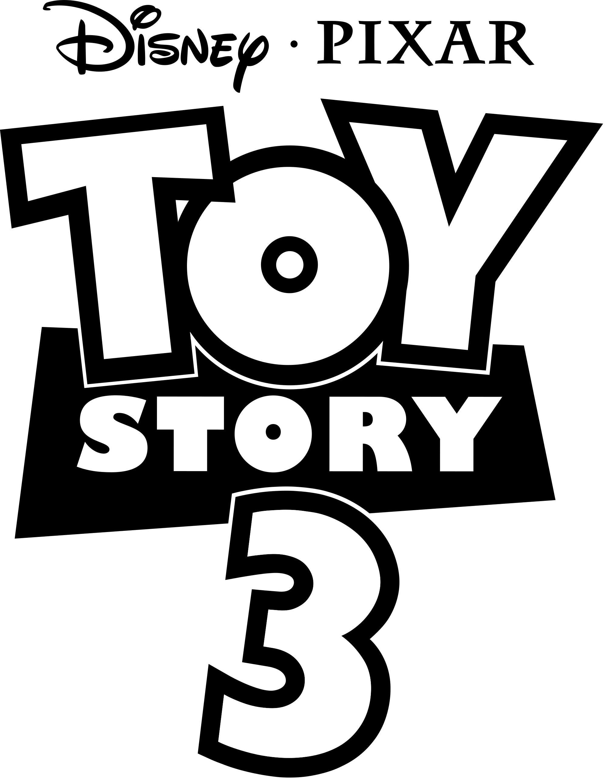 Toy Story 3 Logo - Toy Story 3 Logo Black.svg