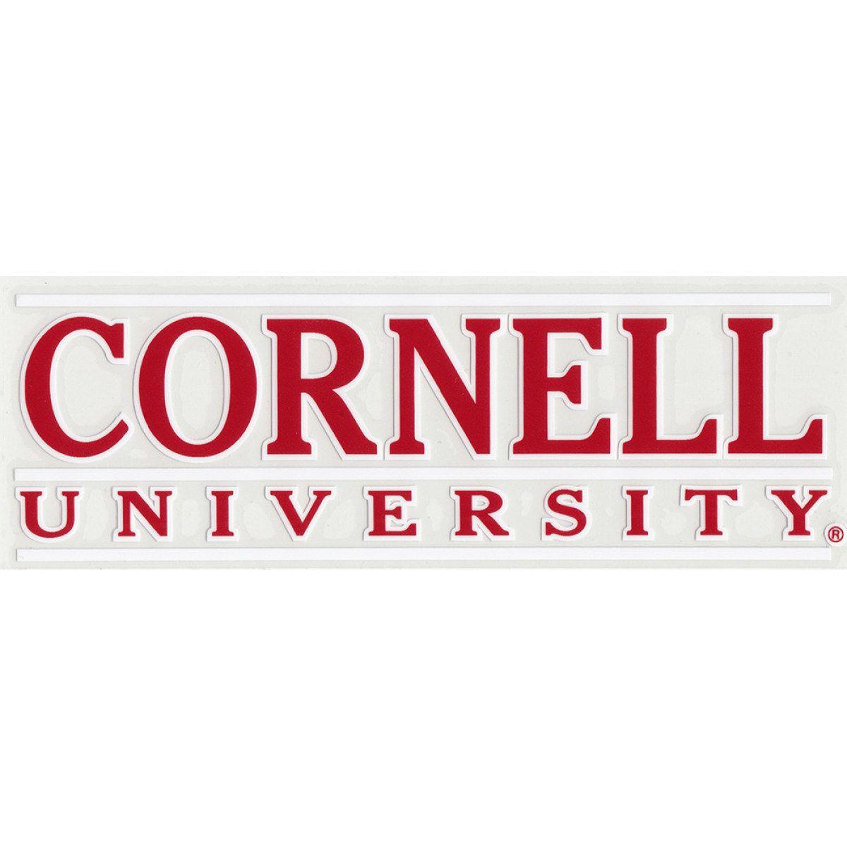 Cornell Football Logo - Decal - Bar Logo Cornell University - Outside