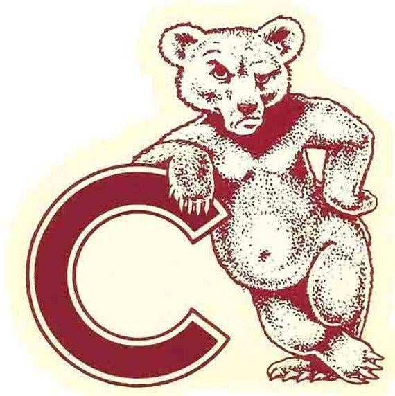 Cornell Football Logo - Vintage Style Cornell University mascot College 1950's Travel Decal