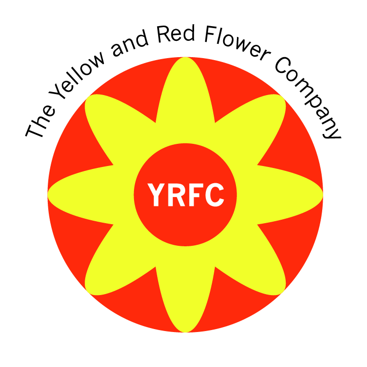 Red Flower Logo - The yellow and red flower company Free Vector / 4Vector