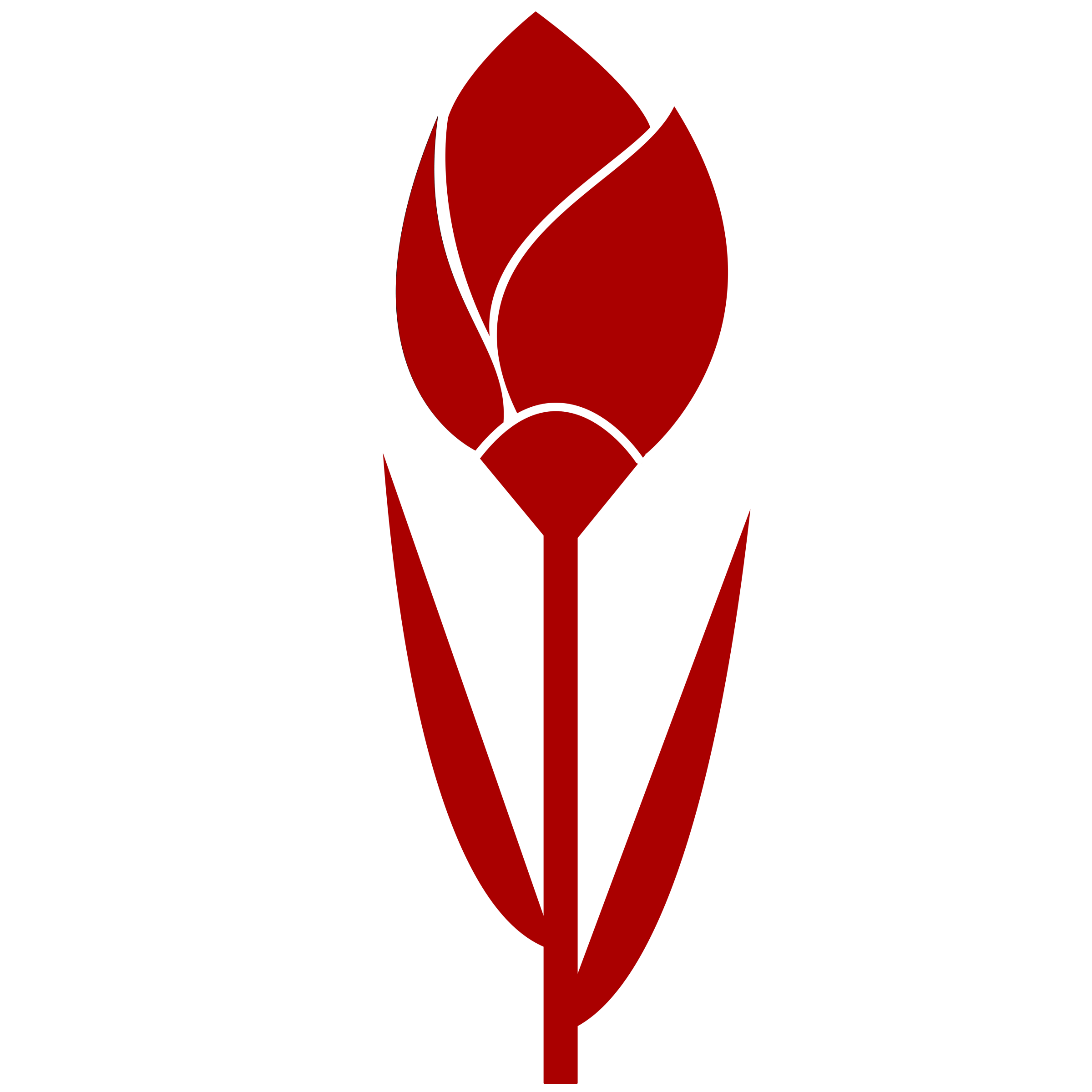 Red Flower Logo - One flower graphic library library - RR collections