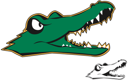 Gold and Green Gator Logo - Gator Logo « College Relations. Allegheny College, PA