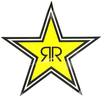 Rockstar Logo - Amazon.com: Factory Effex 15-94730 Yellow 1' (Rockstar Text Logo ...