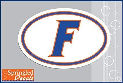 Block F Logo - Amazon.com: Florida Gators BLOCK F LOGO Euro Style Vinyl Decal #1 ...