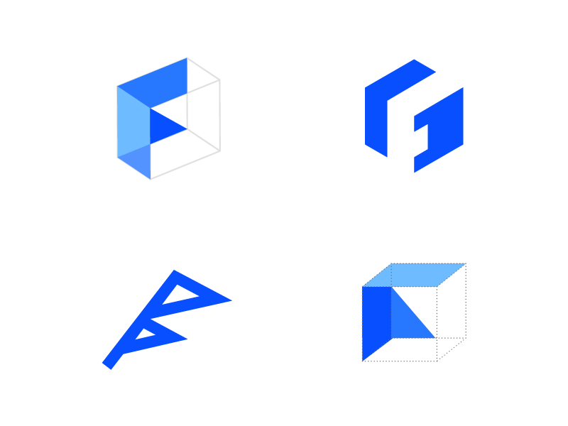 Block F Logo - F + blockchain Logo by Mujtaba Jaffari | Dribbble | Dribbble