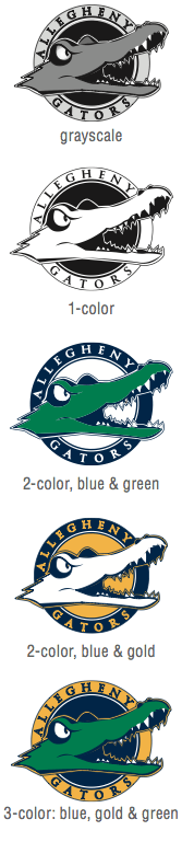Gold and Green Gator Logo - Gator Logo « College Relations | Allegheny College - Meadville, PA