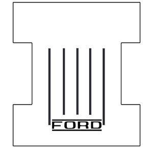 Block F Logo - 1961-1966 Ford Styleside Truck Bed Floor Cover with F-005 Ford Block ...